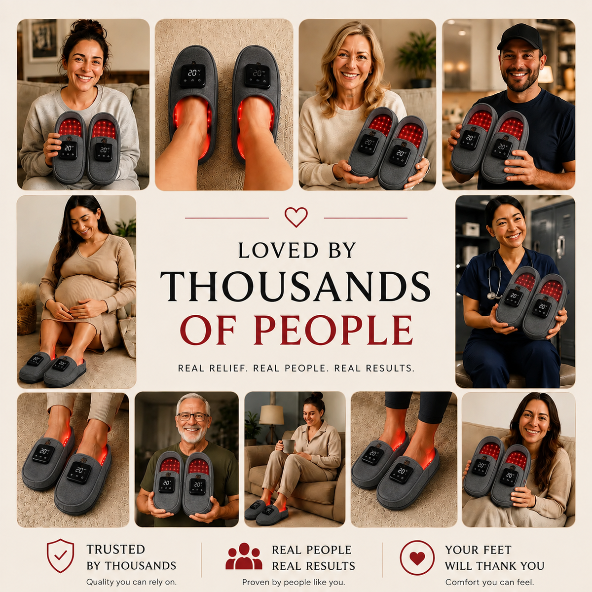 Theraglow™ Red Light Slippers
